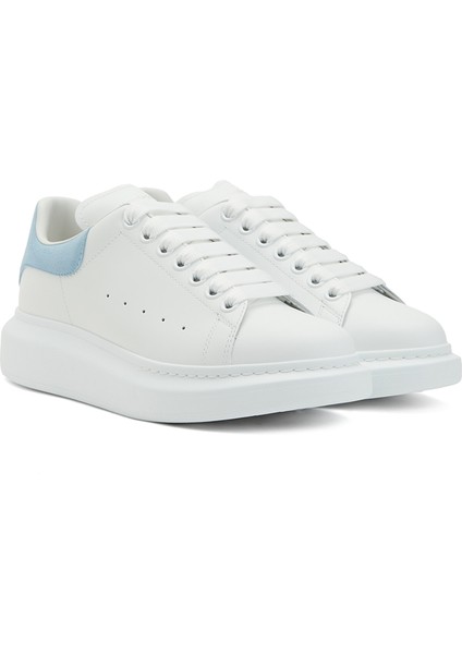 Oversize Mavi Beyaz Kadın Deri Sneaker fiyatları