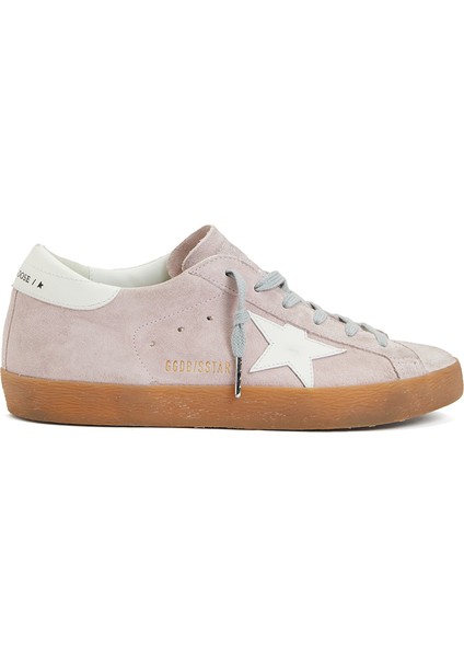 Super-Star Pembe Beyaz Kadın Deri Sneaker