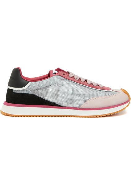 Gri Logo Desenli Kadın Sneaker