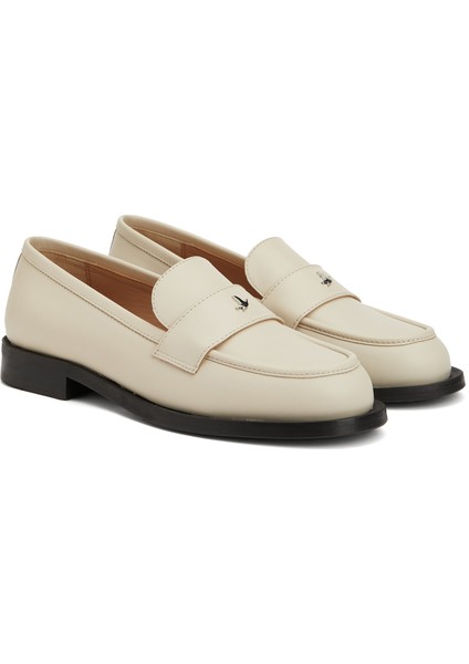 Ekru Kadın Deri Loafer fiyatları