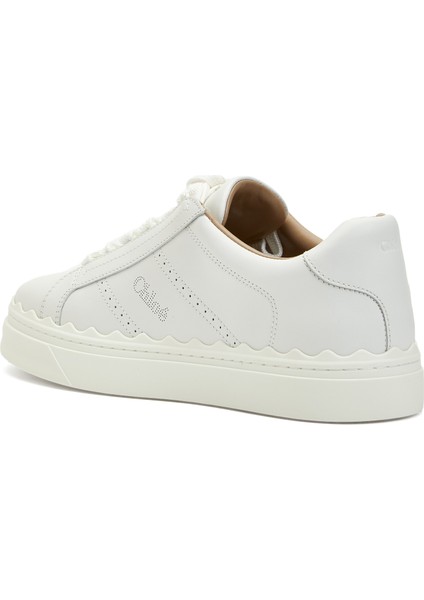 Lauren Beyaz Kadın Deri Sneaker modelleri