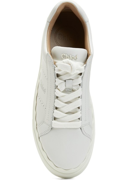 Lauren Beyaz Kadın Deri Sneaker fırsatları