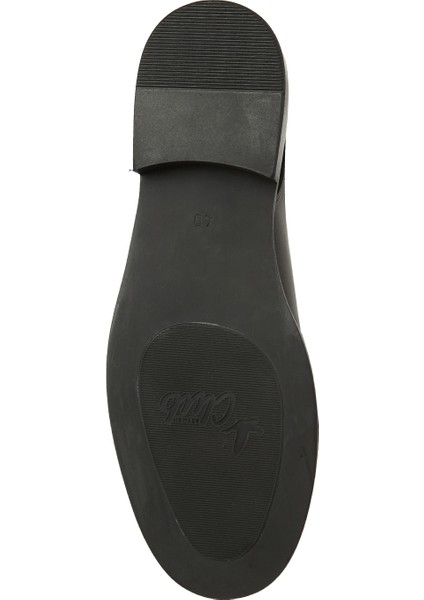 Siyah Kadın Deri Slingback Loafer indirimleri