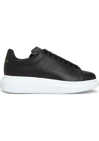 Oversize Siyah Kadın Deri Sneaker