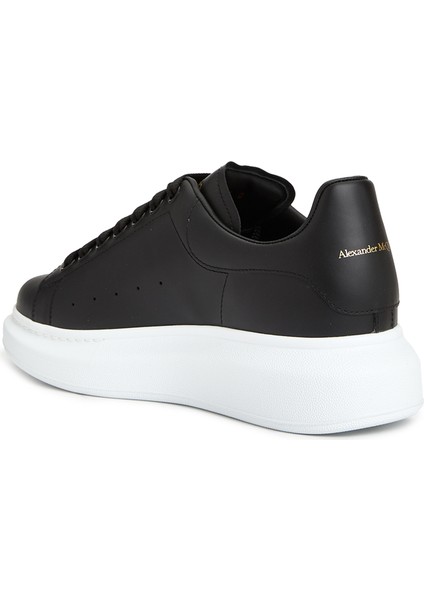 Oversize Siyah Kadın Deri Sneaker