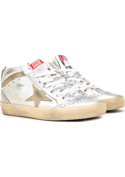 Mid-Star Silver Bej Kadın Deri Sneaker fiyatları