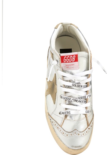 Mid-Star Silver Bej Kadın Deri Sneaker fırsatları