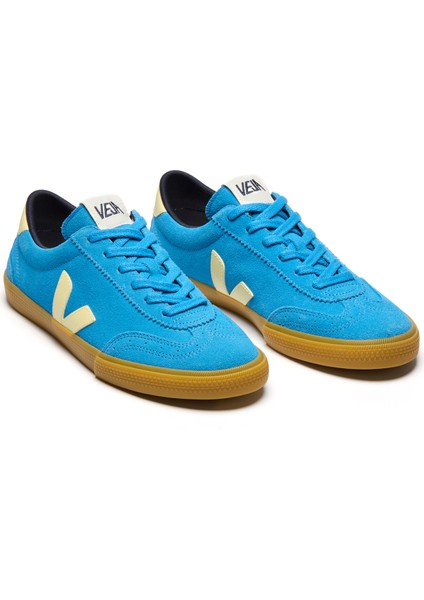 Volley Mavi Kadın Deri Sneaker
