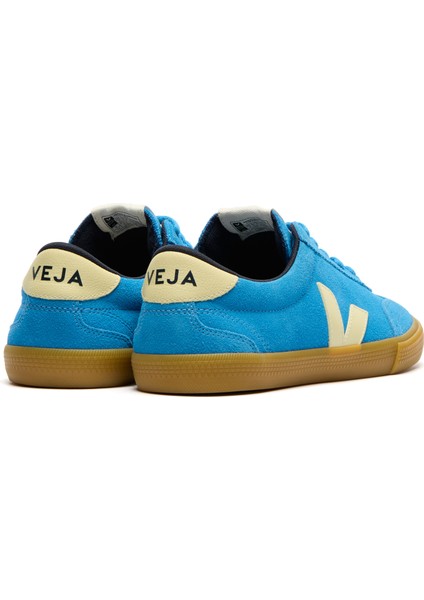 Volley Mavi Kadın Deri Sneaker