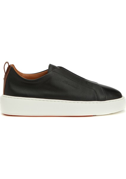 Siyah Kadın Deri Sneaker