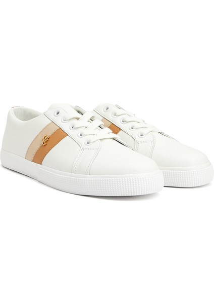 Bej Beyaz Kadın Deri Sneaker fiyatları