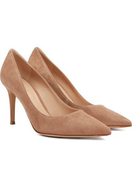 Gianvito 85 Bej Süet Stiletto