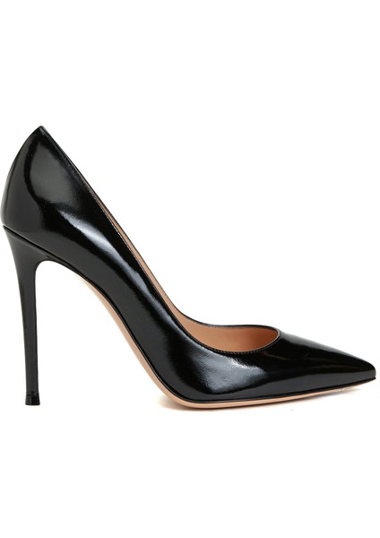 Siyah Deri Stiletto