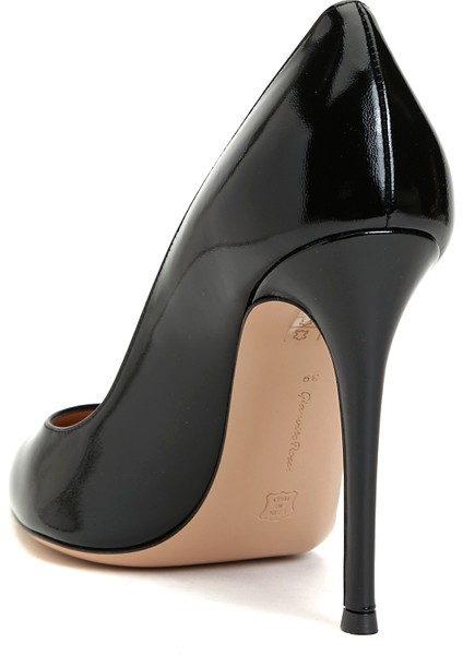 Siyah Deri Stiletto