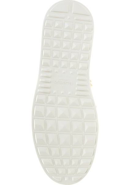 Rockstud Beyaz Kadın Deri Sneaker indirimleri
