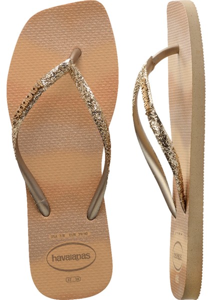 Slim Glitter Party Gold Kadın Plaj Terliği fırsatları