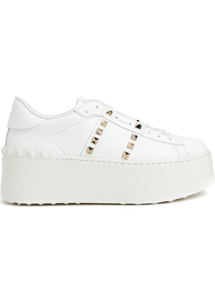 Untitled Flatform Beyaz Kadın Deri Sneaker