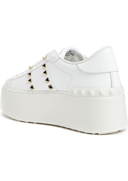 Untitled Flatform Beyaz Kadın Deri Sneaker modelleri