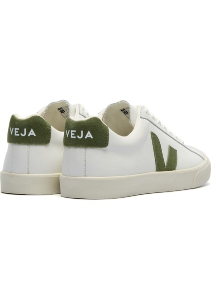 Esplar Beyaz Yeşil Kadın Deri Sneaker modelleri