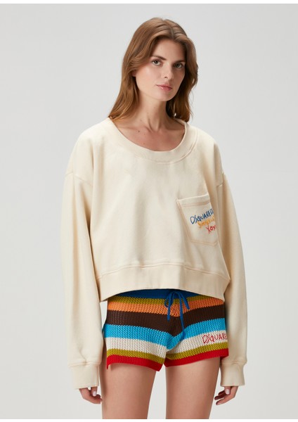 Kırık Beyaz Sweatshirt modelleri