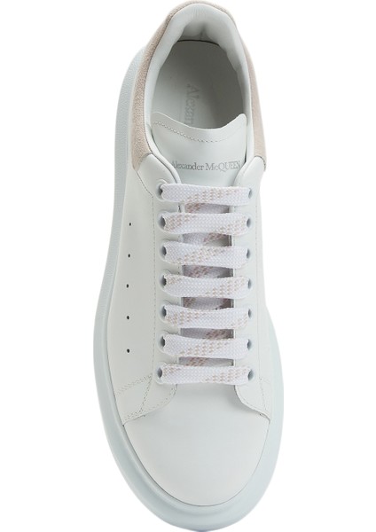 Oversize Beyaz Kadın Deri Sneaker fırsatları