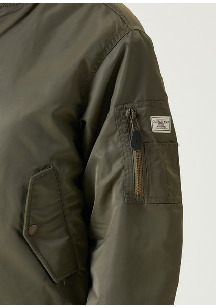 Haki Saten Bomber Ceket fırsatları