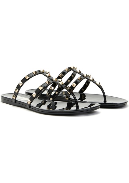 Rockstud Siyah Kadın Plaj Terliği fiyatları