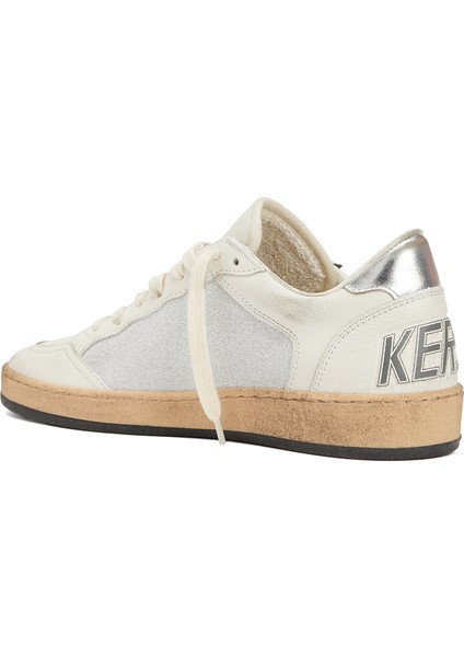 Ball Star Beyaz Silver Kadın Deri Sneaker modelleri