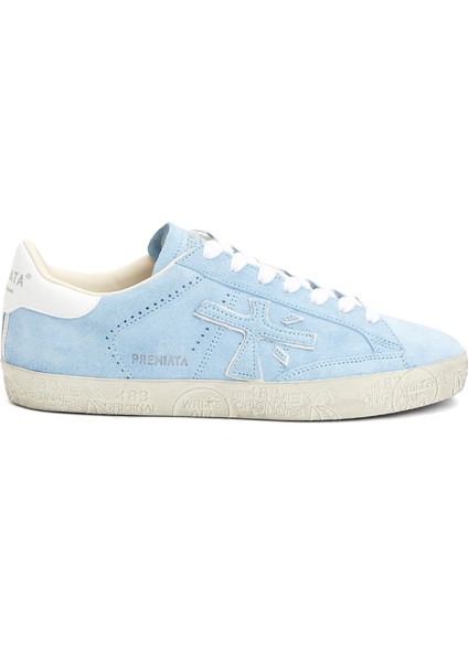 Stevend Mavi Kadın Deri Sneaker