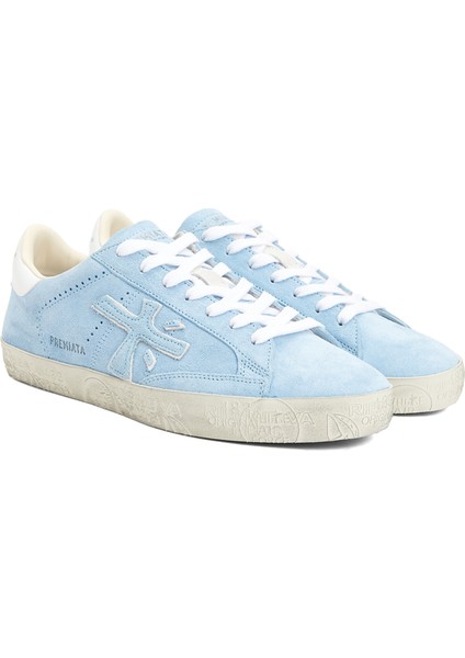 Stevend Mavi Kadın Deri Sneaker