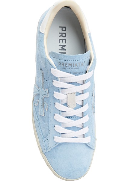 Stevend Mavi Kadın Deri Sneaker