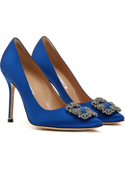 Hangisi Saks Taşlı Tokalı Saten Stiletto fiyatları
