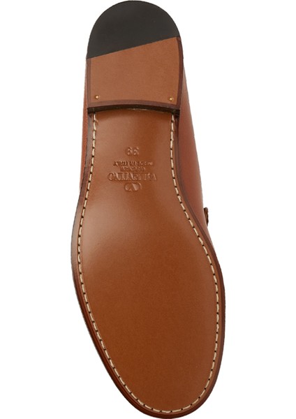 Vlogo Signature Taba Kadın Deri Loafer