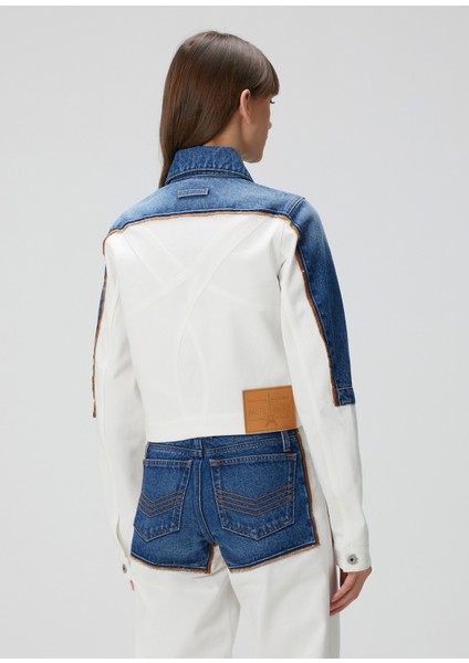 Petit Grand Mavi Beyaz Denim Ceket fırsatları