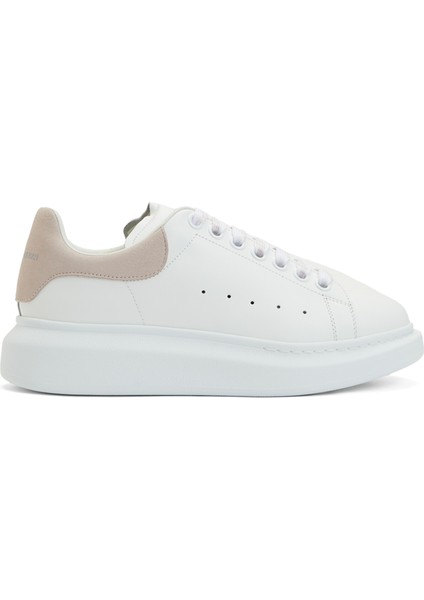 Oversize Pembe Beyaz Kadın Deri Sneaker