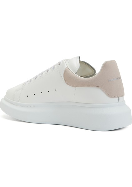 Oversize Pembe Beyaz Kadın Deri Sneaker modelleri