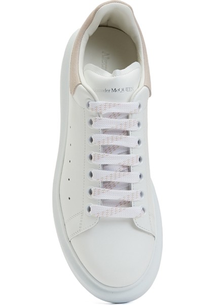 Oversize Pembe Beyaz Kadın Deri Sneaker fırsatları