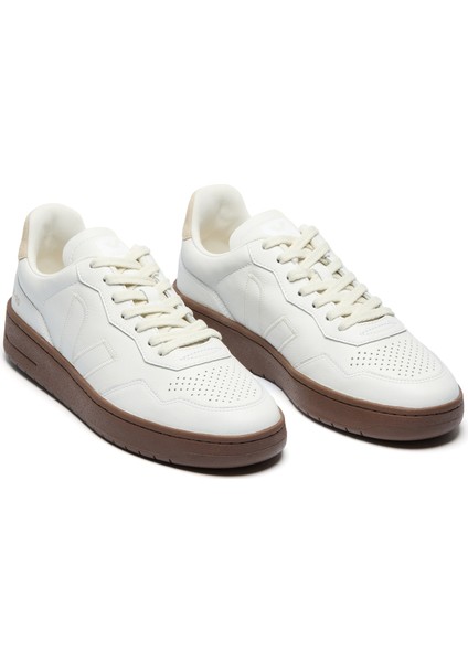 V-90 Bej Beyaz Kadın Deri Sneaker fiyatları