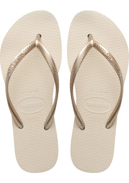 Slim Flatform Gold Kadın Plaj Terliği