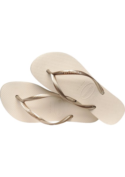Slim Flatform Gold Kadın Plaj Terliği