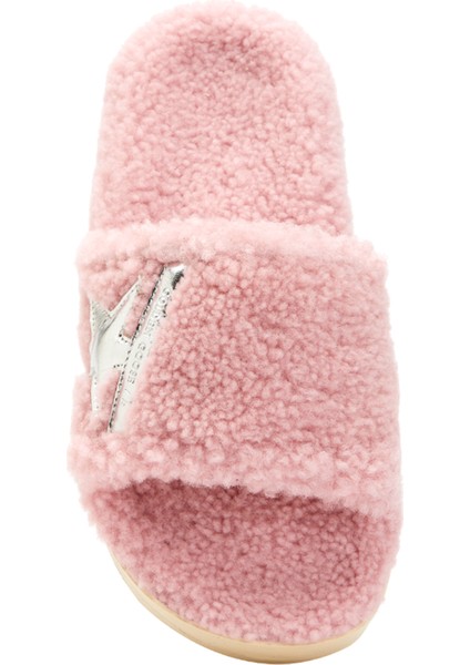 Pembe Logolu Kadın Peluş Terlik fırsatları