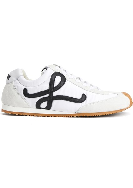 Ballet Runner Beyaz Kadın Deri Sneaker
