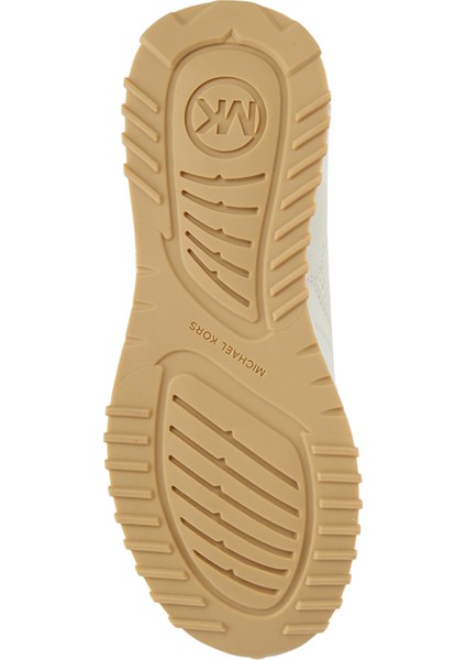 Krem Kadın Deri Sneaker