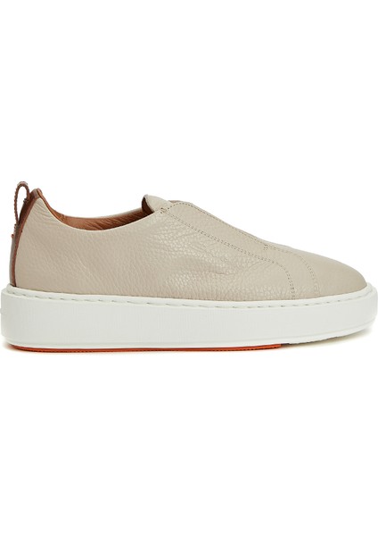 Beyaz Kadın Deri Sneaker