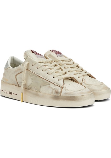 Stardan Bej Kadın Deri Sneaker