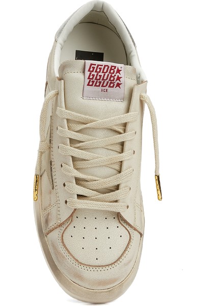 Stardan Bej Kadın Deri Sneaker