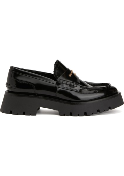 Carter Siyah Kadın Deri Loafer