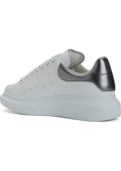 Oversize Beyaz Kadın Deri Sneaker fırsatları