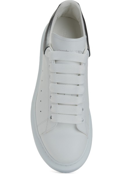 Oversize Beyaz Kadın Deri Sneaker indirimleri