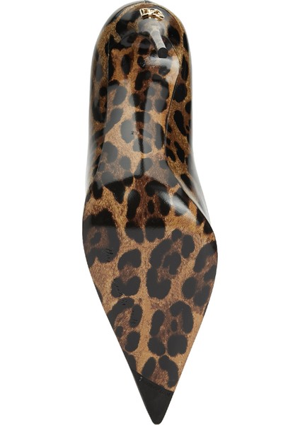 Leopar Desenli Deri Stiletto indirimleri